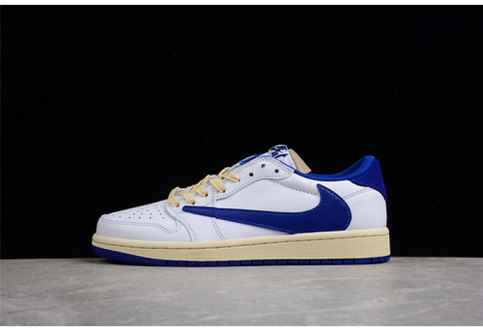 fragment design x travis scott x air jordan 1 retro low white royal blue    dm9868-218