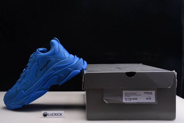 BALENGA TRIPLE-S SNEAKER BULE LETTERS 536737 W06E2 0848