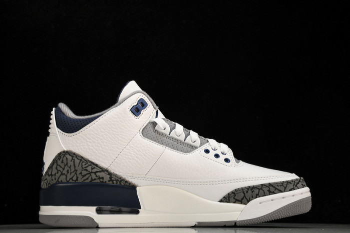 Air Jordan 3 Retro ”White Midnight Navy“ CT8532-140