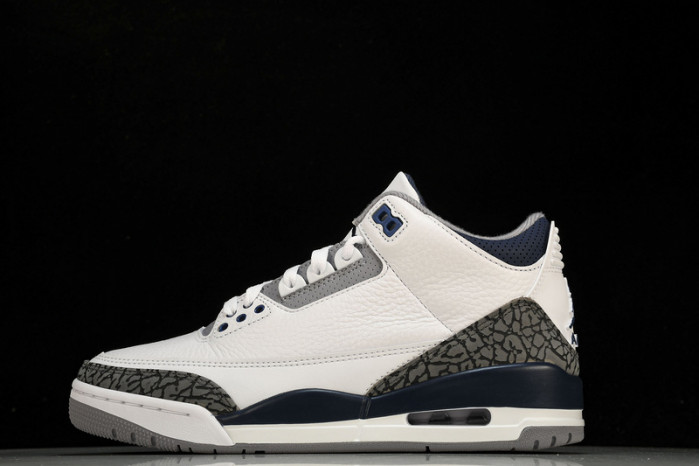 Air Jordan 3 Retro ”White Midnight Navy“ CT8532-140