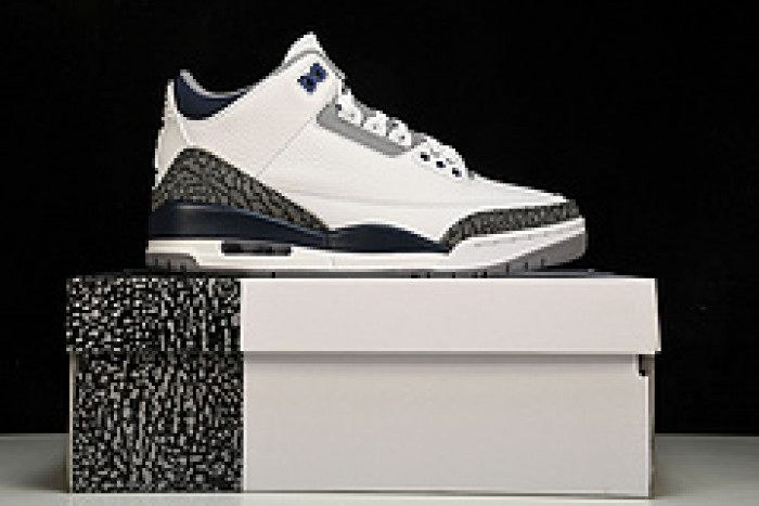 Air Jordan 3 Retro ”White Midnight Navy“ CT8532-140