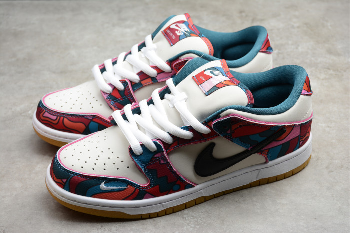 nike sb dunk low pro parra abstract art  dh7695-600